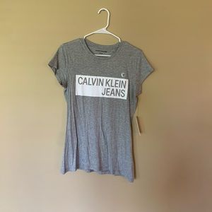 Calvin Klein gray logo shirt